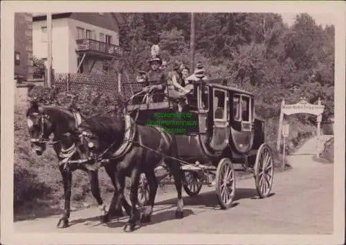 B21219 DDR Privatganzsache 1955 PP Mit der Postkutsche durchs Schwarzatal Thür.