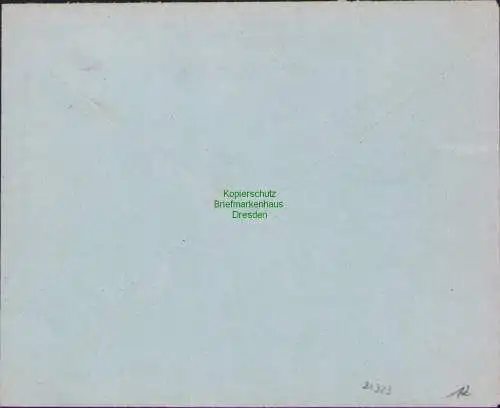 B21323 Brief Sudetendeutsche Partei Leipa (?) nach Aussig Notstempel 1938