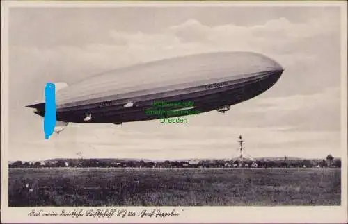 B21330 AK Zeppelin LZ 130 in Eger 1. Landung im Sudetenland 1938