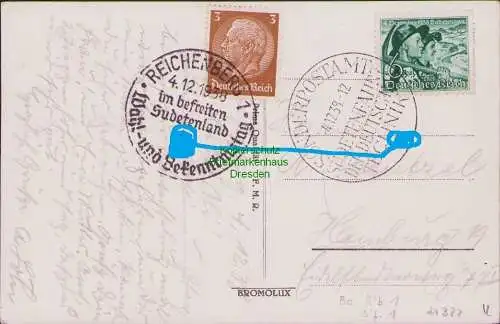 B21327 AK Sudetenfahrt der Deutschen Technik SST 1938 + Reichenberg Wahltag