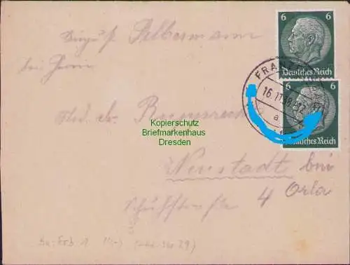 B21294 Brief Franzensbad Befreiungsstempel 1938