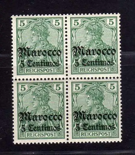B2193 Deutsche Post in Marokko 4x 20 ** postfrisch Viererblock Eintagsfliege