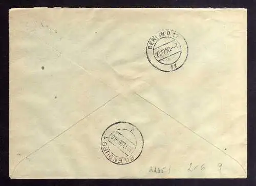 B2265 DDR ZKD 2x6 Brief VEB Eilenburger Celluloid Werk Eilenburg ECW