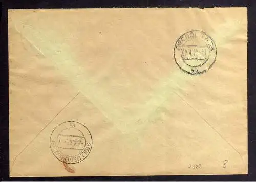 B2388 Brief DDR ZKD 2x 6 1957 VEB Chemische Fabrik von Heyden Radebeul Dresden