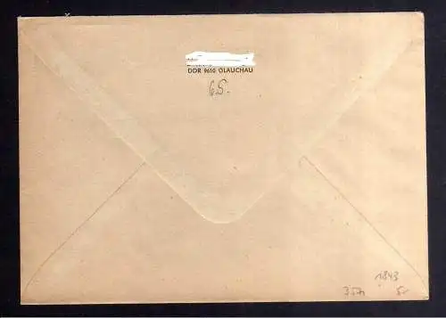 B3571 DDR Briefe Mehrfachfrankatur 1973 7x 1843 IIa Soz Aufbau Einschreiben
