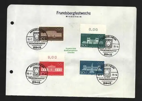 B4627 BRD 1970 Mindelheim Frundsbergfest 624 - 627