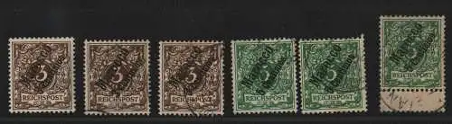 B4134 DP in Marokko je 3x 1 und 2 gestempelt