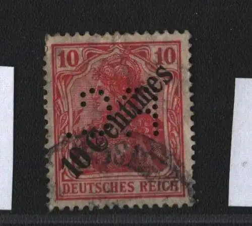 B4233 DP in der Türkei Firmenlochung 49 Perfin F. C. richtigstehend