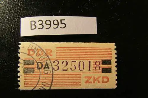 B3995 DDR ZKD B 29 DA ND ungültig gestempelt