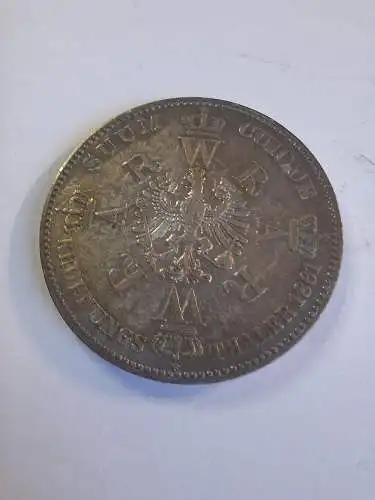B50148 Preussen 1 Taler 1861 A,  Krönungsthaler Wilhelm I. und Augusta Silber