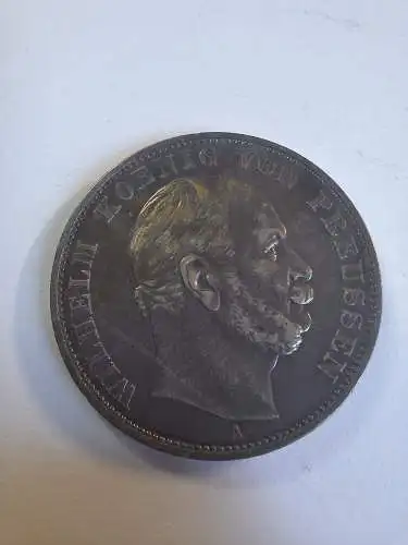 B50146 Preussen Wilhelm I. 1 Taler 1871 A Siegestaler Vereinstaler Silber