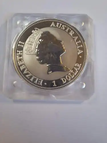B50179 Australien 1 Dollar Kookaburra 1 oz Silber 999 1992 Silber