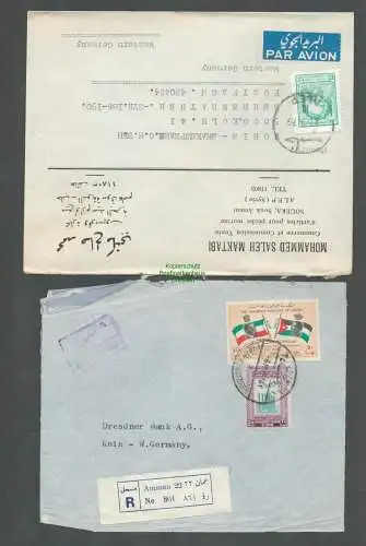 B5953 2x Brief Amman  Jordanien ALEP Syrien