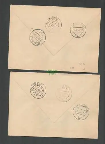 B5290 DDR ZKD 2x Brief B 15 VEB Polysius Dessau 2x 15 8015