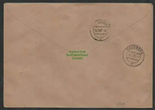 B6924 Brief Eilboten Esch-Alzig Alzette 1940 Luxemburg nach Augustusbad