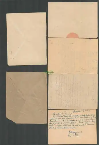 B6812 SBZ Ostsachsen 6x Beleg Dresden Zwickau Coswig Jahnsdof 1945 1946 EF MeF