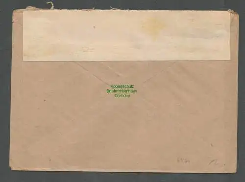 B6571 Brief SBZ Ostsachsen 2x 60 MeF Dresden Siemens & Halske Schuckertwerke