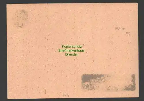 B7620 SBZ Ganzsache Notausgabe P A11 ungebraucht GS geschwärzt