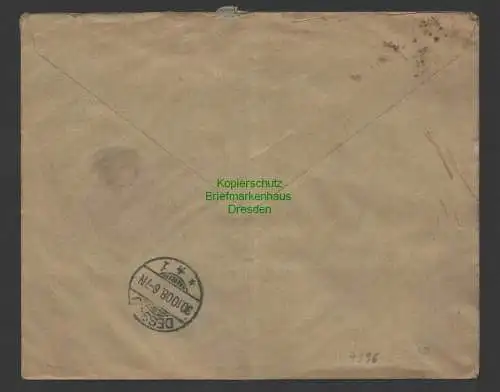 B7396 Brief Duala Kamerun 1909 an Schuhwaren Versandhaus Lewinsohn Dessau