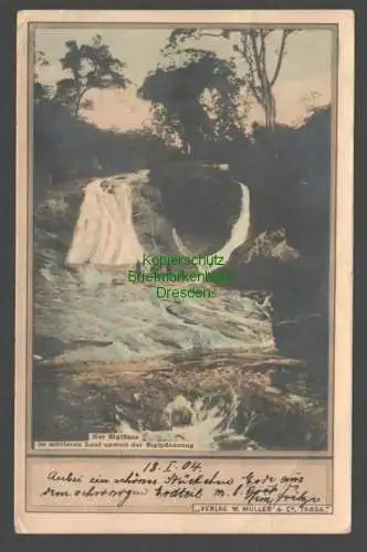 B7877 Deutsch Ostafrika DOA colorierte Foto-AK Der Sigifluss Kilwa 1904