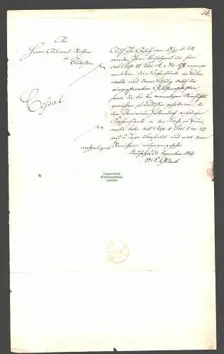 B7929 Sachsen 8 Faltbrief Nummernstempel 14 Bautzen 1861 nach Neusalza