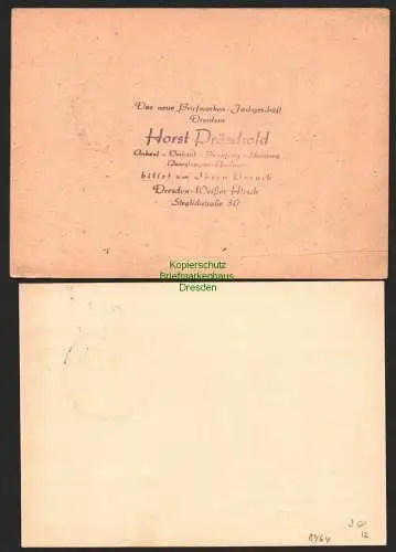 B8464 SBZ 3 Belege Dresden SST Kunstausstellung 1949 Weihnachtsmesse 1948
