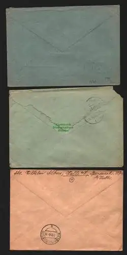 B8529 3 Briefe SBZ Provinz Sachsen Ballenstedt D. Bürgermeister 1946 Blankenburg