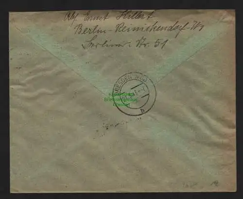 B9075 R-Brief Gebr. Hörmann A.-G. Berlin 25 f 1943 Ernst Hillert