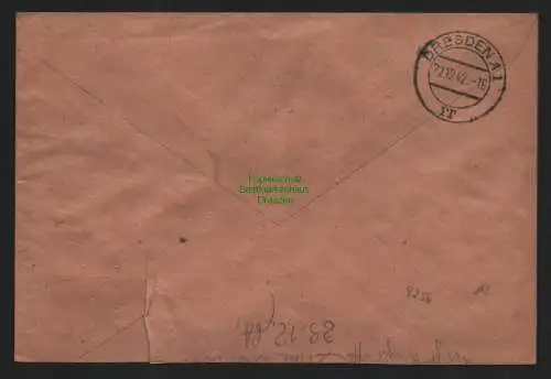 B9256 R-Brief Gebr. Hörmann A.-G. Dresden 16 k 1942 Felix Friedemann Handelsv