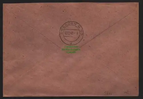 B9226 R-Brief Gebr. Hörmann A.-G. Chemnitz 8 a 1942 Ka.Ha.Vau Kolonialwaren-Vere