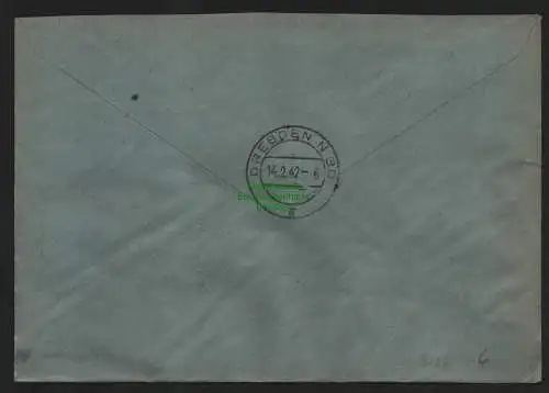 B9207 R-Brief Gebr. Hörmann A.-G. Chemnitz 1 a 1942