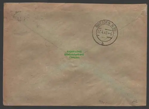 B9302 R-Brief Gebr. Hörmann A.-G. Erfurt 1 1943