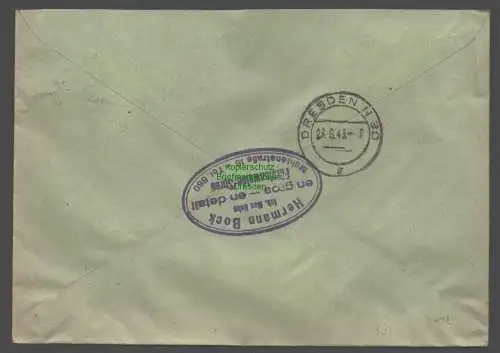 B9344 R-Brief Gebr. Hörmann A.-G. Fürstenwalde (Spree) 1943 Hermann Bock