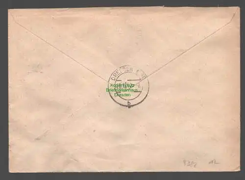 B9382 R-Brief Gebr. Hörmann A.-G. Gröditz ü Riesa 1942 Wilhelm Klettner Drogerie
