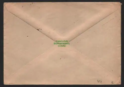B9842 Brief SBZ Gebühr bezahlt 1946 Güstrow nach Wiesbaden