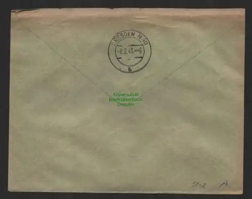 B9808 R-Brief Gebr. Hörmann A.-G. Witzenhausen Siebenhausen & Deisenroth 1943