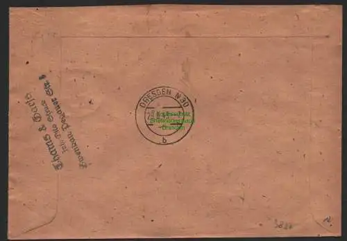 B9837 R-Brief Gebr. Hörmann A.-G. Zwenkau Bz Leipzig Otto Struck 1943 Thams & Ga