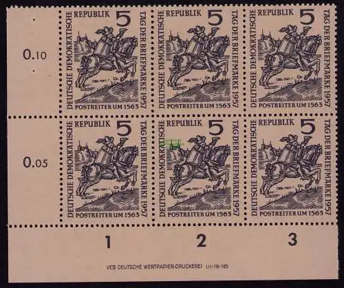 DDR DV 3718 600 ** Tag der Briefmarke 1957