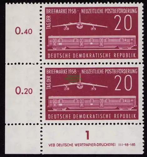 DDR DV 3779 661 ** Tag der Briefmarke 1958