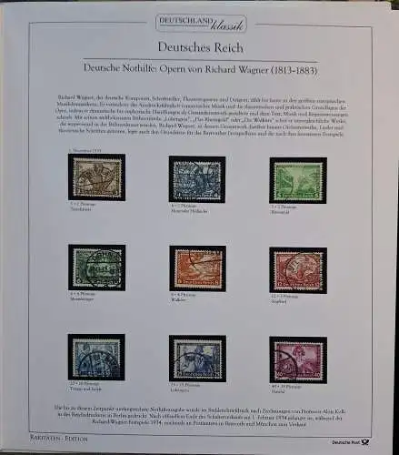 DR Deutsches Reich 499 - 507 mit 505 B gestempelt Wagner Deutschland Klassik
