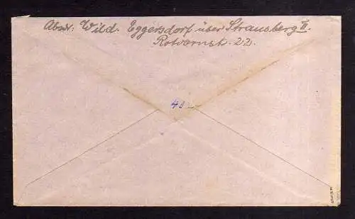 h1674 Handstempel Bezirk 36 Eggersdorf 3x 8 Pfennig 30.6.48 Privatbrief nach Dre
