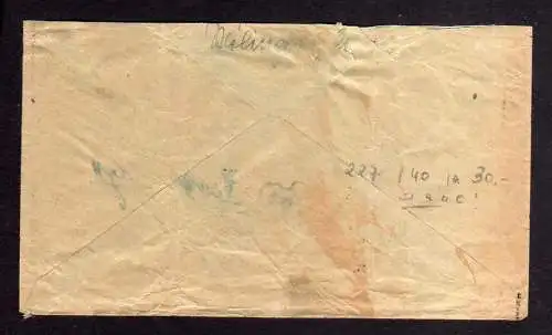 h227 Brief Handstempel Bezirk 36 Finsterwalde bezirksfremd Westberlin SW11 5.7.