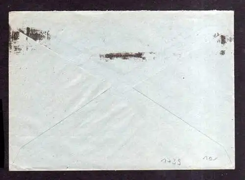 h1739 Handstempel Bezirk 27 Leipzig 14 24 Pfennig Bedarfspost Burkhardtsdorf
