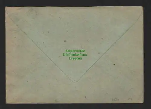 h4091 SBZ Bezirkshandstempel Bezirk 14 Brief Coswig 01.7.48 JURID nach Dessau