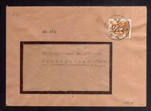 h2986 Handstempel Bezirk 36 Zossen Brief portogerecht gepr. Maigatter BPP Sparka