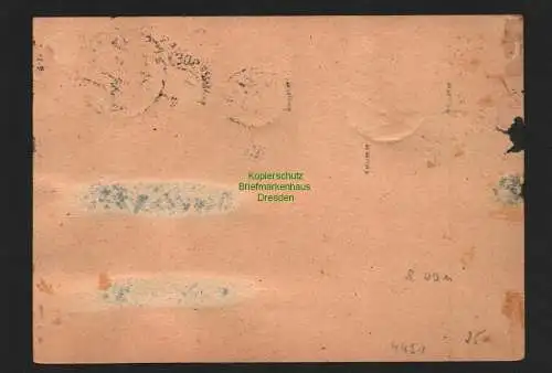 h4451 SBZ Bezirkshandstempel Bezirk 14 Postkarte Dresden 1.7.48 5 Werte