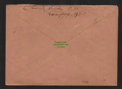 h4486 SBZ Bezirkshandstempel Bezirk 14 Ortsbrief Dresden 16 Pfg.Lesezirkel