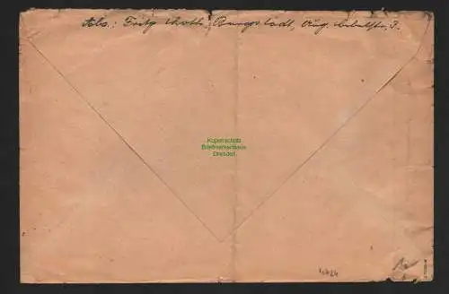 h4724 SBZ Bezirkshandstempel Bezirk 27 Frohburg 2.7.48 Brief Niederfrohna gepr.