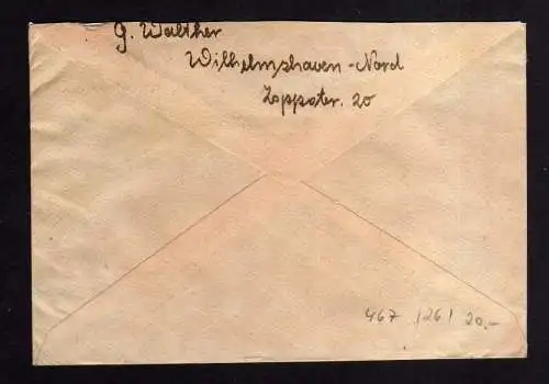 h467 Brief Handstempel Bezirk 16 Eisenberg 1.7.48 Landeskrankenhaus an Sozialver