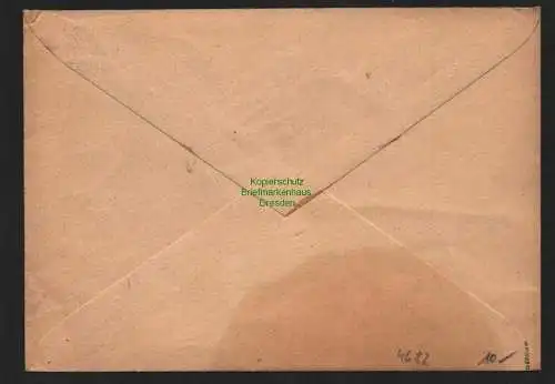 h4682 SBZ Bezirkshandstempel Bezirk 16 Arnstadt Brief 5.7. nach Göttingen gepr.